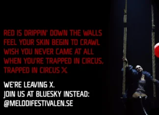 Melodifestivalen Bids Farewell to X and Embraces Bluesky Melodifestivalen leaving X message - Photo by Stina Stjernkvist / SVT